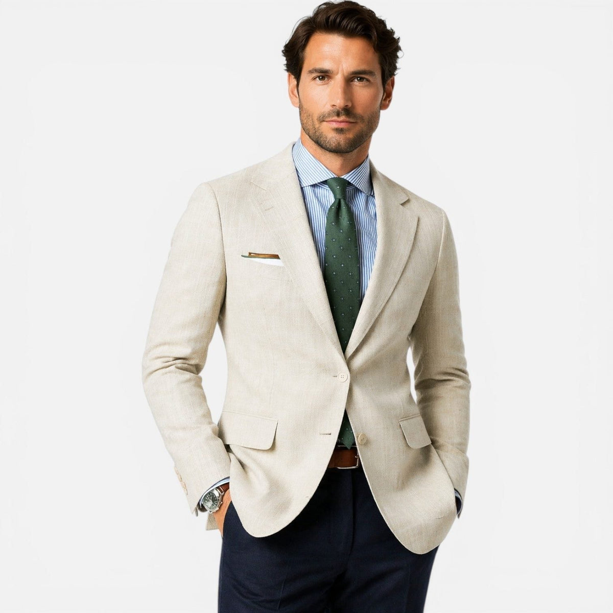 Blazer da Uomo Slim Fit per la Mezza Stagione