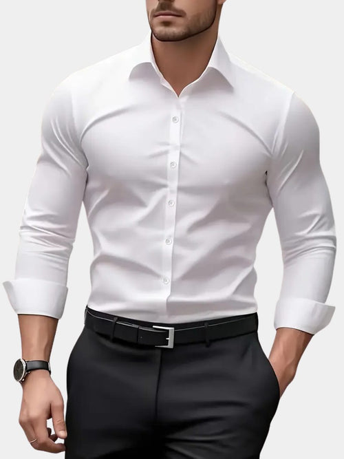 Camicia Slim Fit da Uomo a Maniche Lunghe