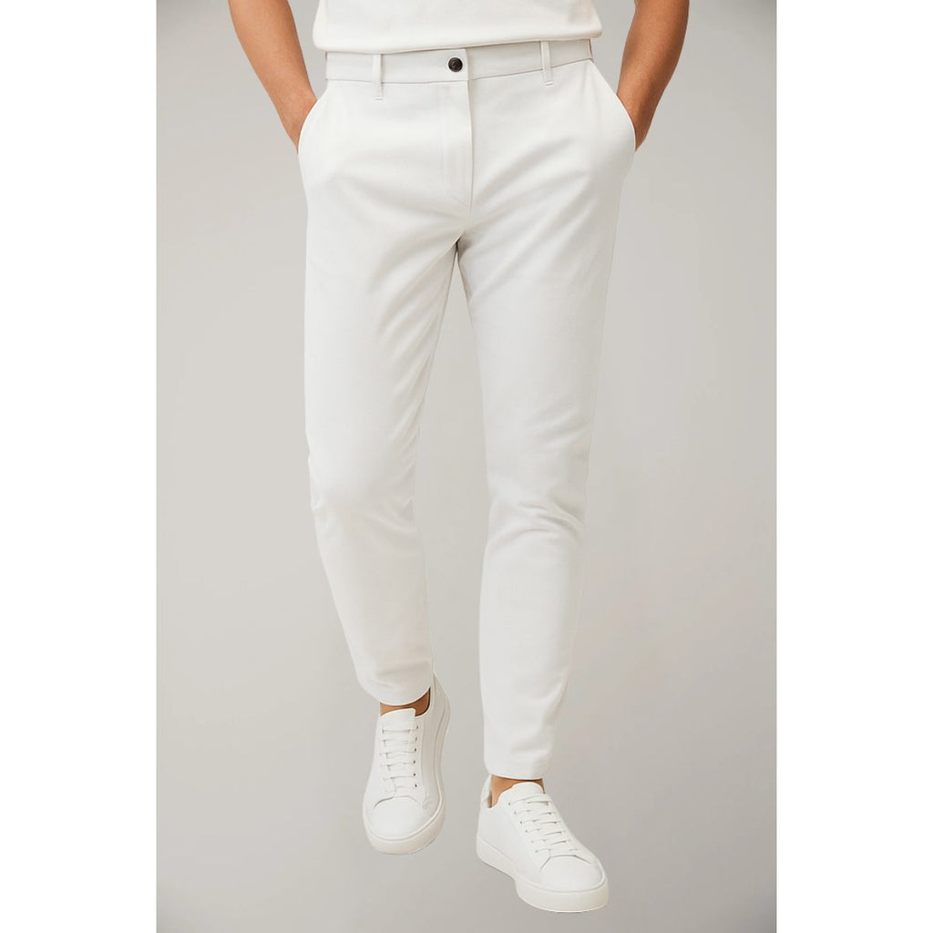 Pantaloni Chino Slim da Uomo Taglio Sartoriale — foto 12