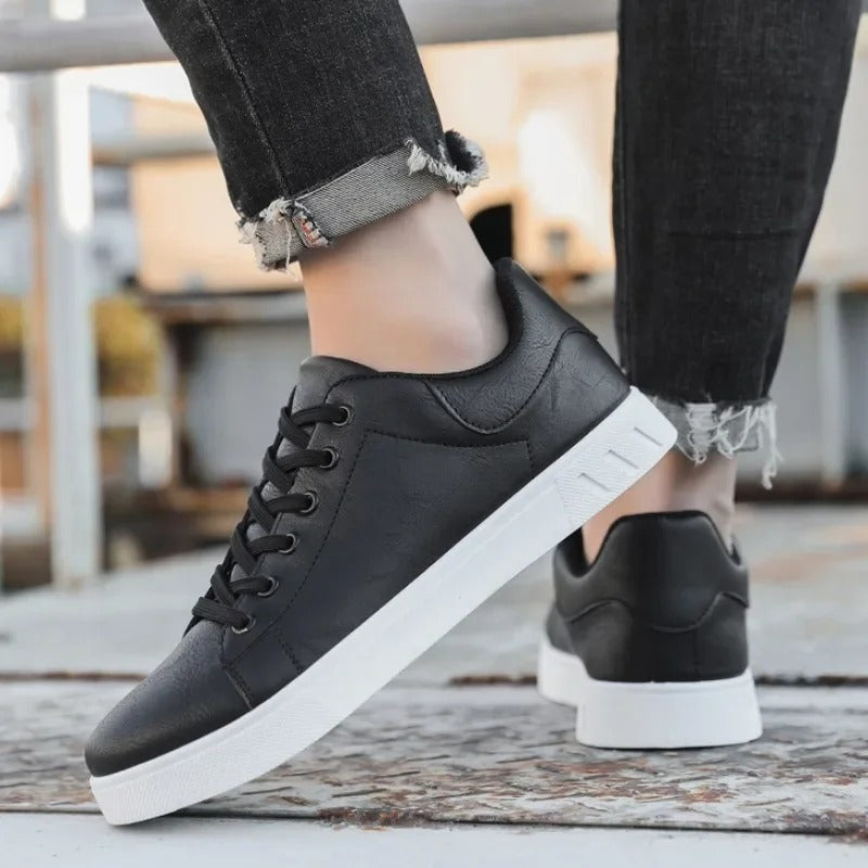 Sneaker da Uomo Effetto Pelle Suola Bassa — foto 12