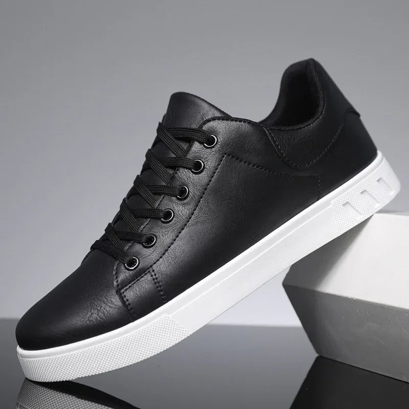 Sneaker da Uomo Effetto Pelle Suola Bassa — foto 2