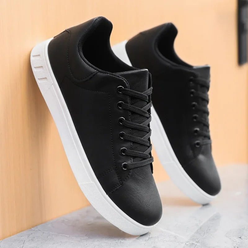 Sneaker da Uomo Effetto Pelle Suola Bassa — foto 5