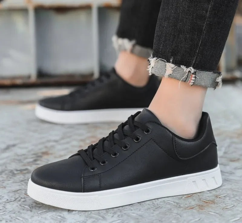 Sneaker da Uomo Effetto Pelle Suola Bassa — foto 7