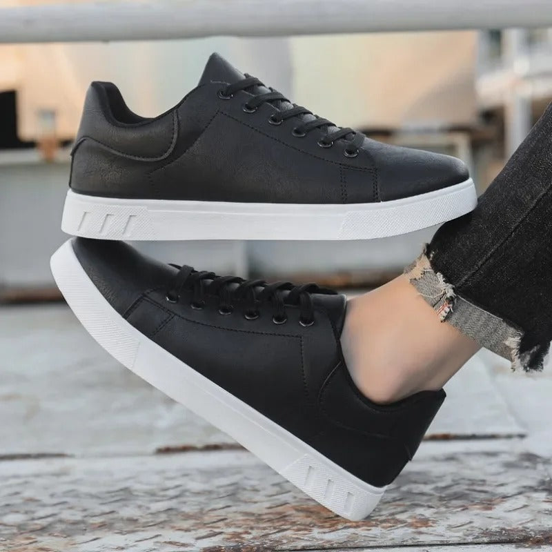 Sneaker da Uomo Effetto Pelle Suola Bassa — foto 9