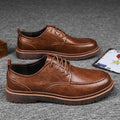 Sneaker da Uomo in Pelle con Dettagli Brogue