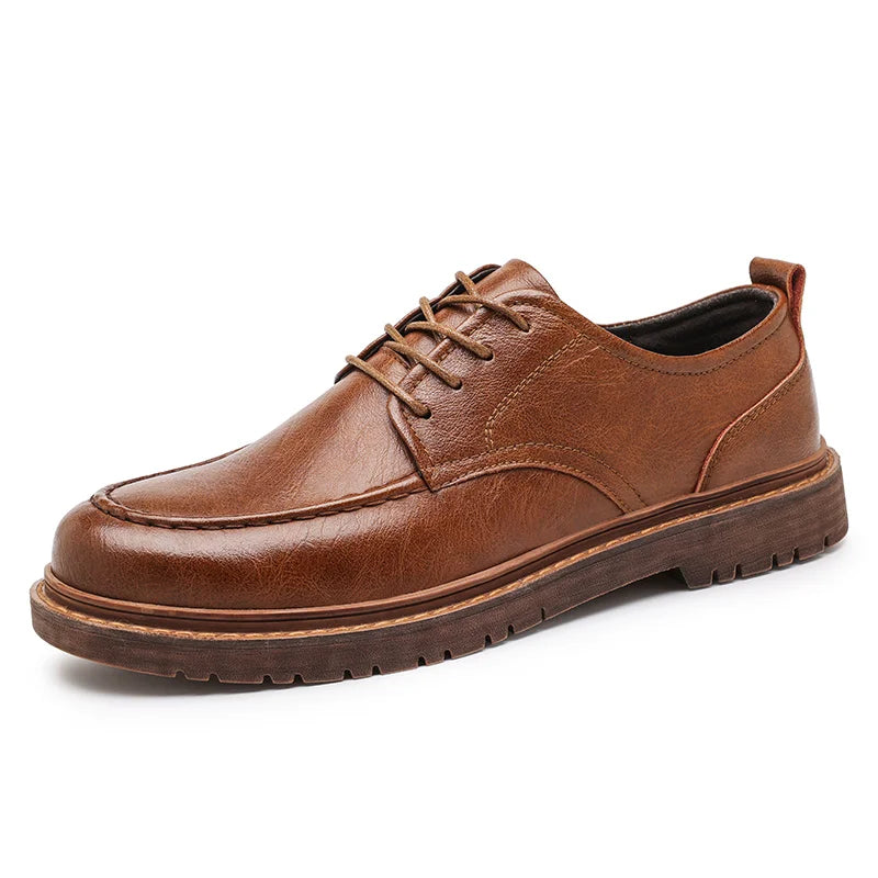 Sneaker da Uomo in Pelle con Dettagli Brogue — foto 7