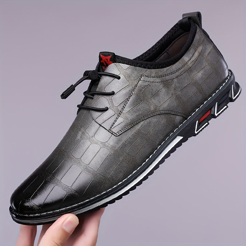 Sneaker da Uomo in Pelle Ispirazione Oxford — foto 2