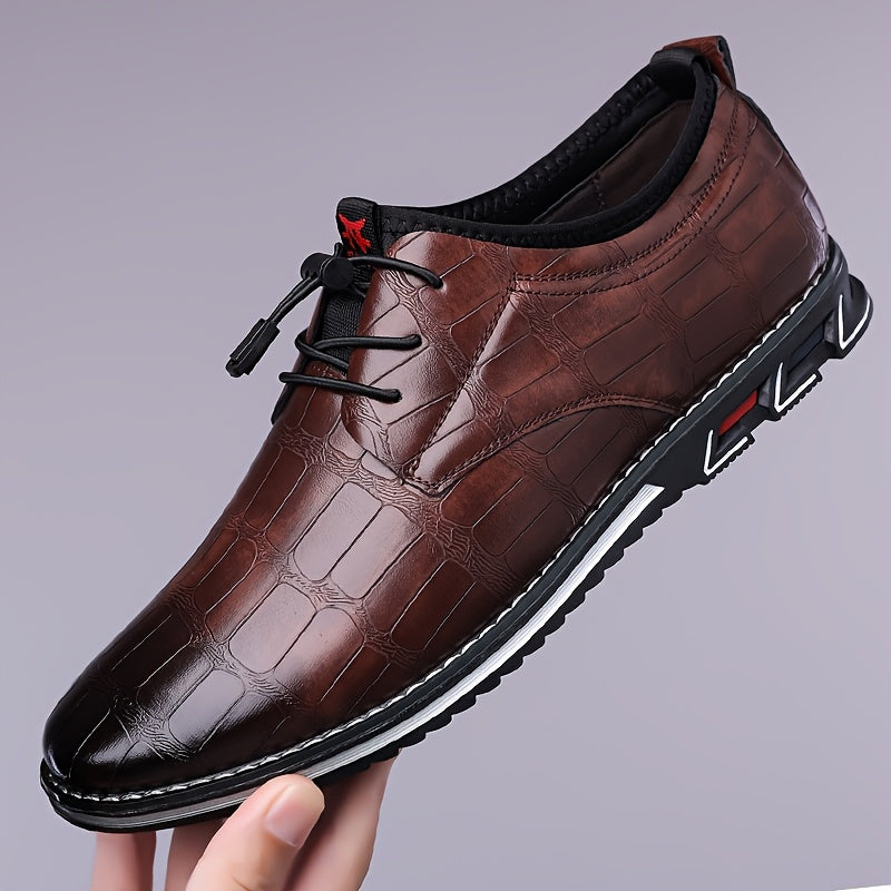 Sneaker da Uomo in Pelle Ispirazione Oxford — foto 3
