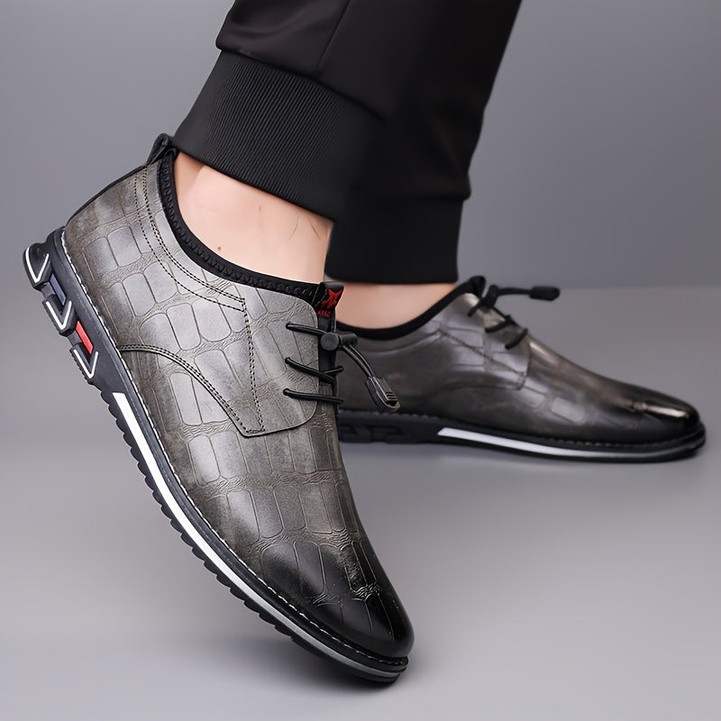 Sneaker da Uomo in Pelle Ispirazione Oxford — foto 5