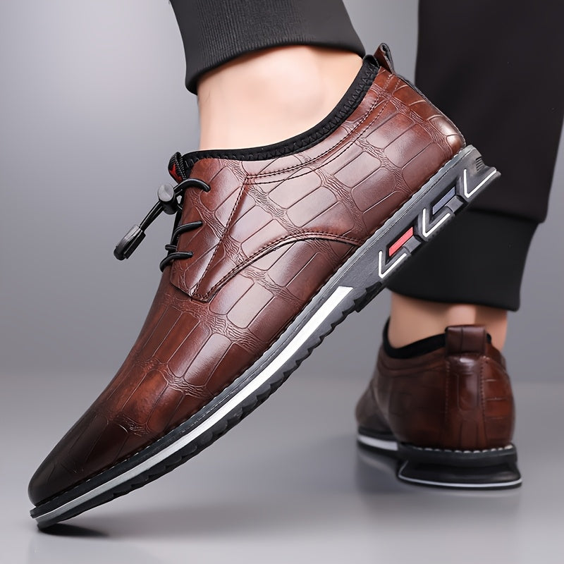 Sneaker da Uomo in Pelle Ispirazione Oxford — foto 6
