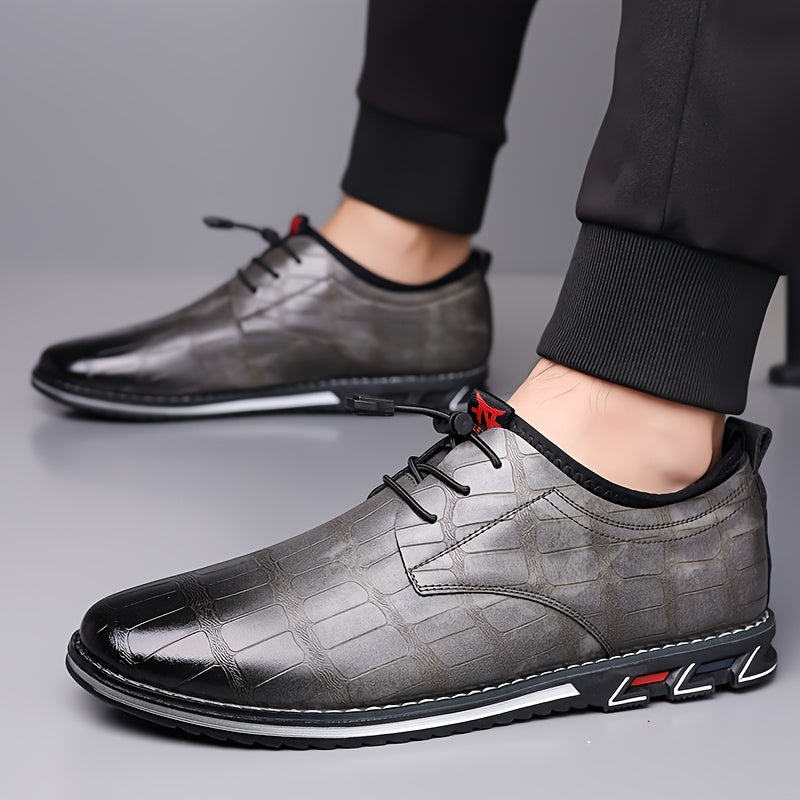 Sneaker da Uomo in Pelle Ispirazione Oxford — foto 8