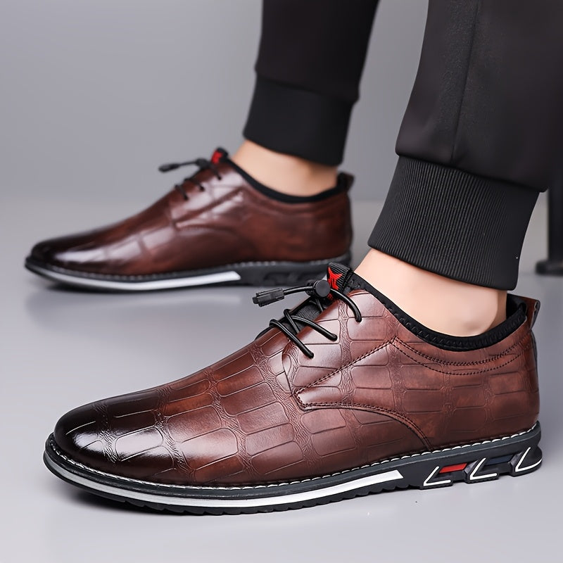 Sneaker da Uomo in Pelle Ispirazione Oxford — foto 9