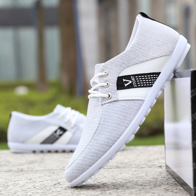 Sneaker da Uomo in Tela con Soletta Traspirante