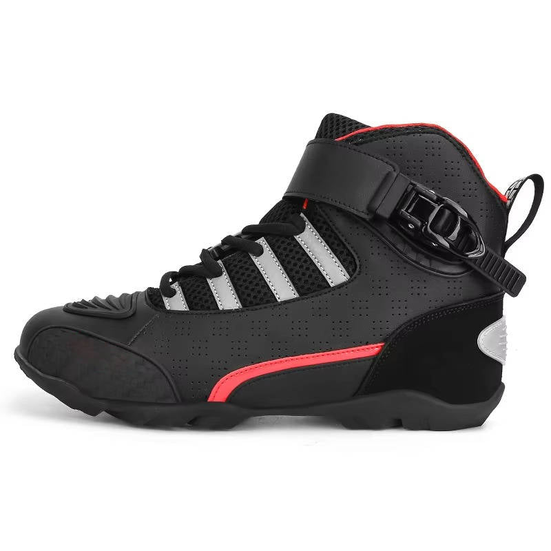 Sneakers Alte da Uomo da Moto con Fibbia Magnetica — foto 5