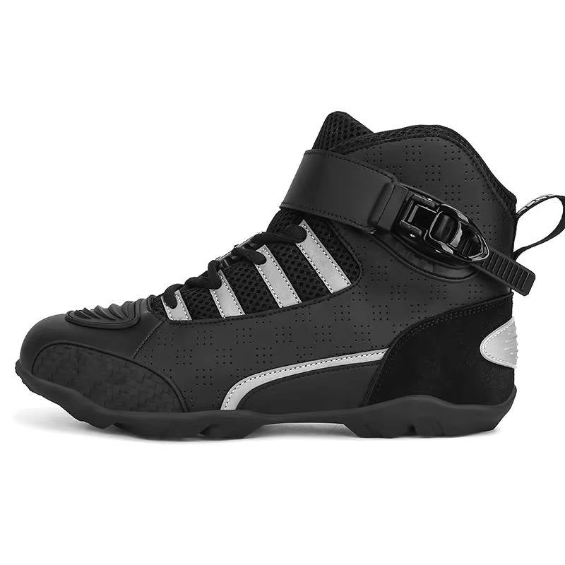 Sneakers Alte da Uomo da Moto con Fibbia Magnetica — foto 7