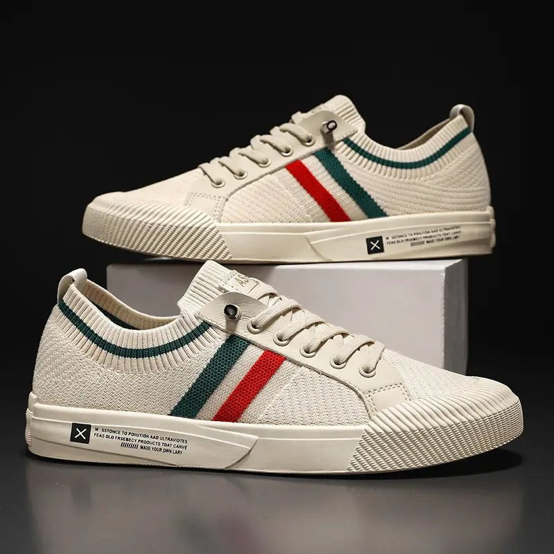 Sneakers Retrò da Uomo con Punta a Righe — foto 2