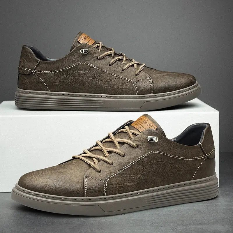 Sneakers da Uomo in Similpelle con Suola Stratificata — foto 4