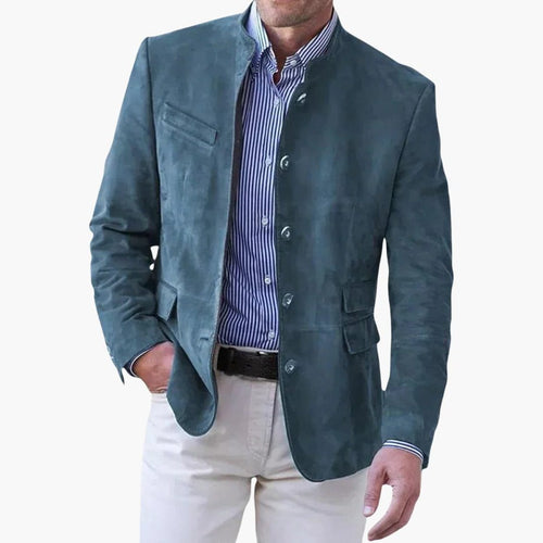 Blazer da Uomo con Collo Coreano e Design Moderno — foto 2