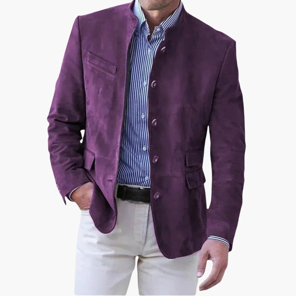 Blazer da Uomo con Collo Coreano e Design Moderno — foto 4