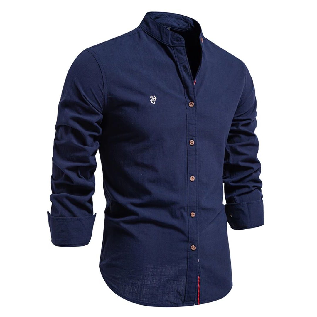 Camicia Coreana da Uomo Maniche Lunghe — foto 3