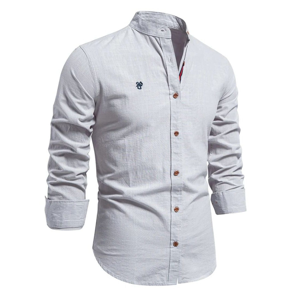 Camicia Coreana da Uomo Maniche Lunghe — foto 5