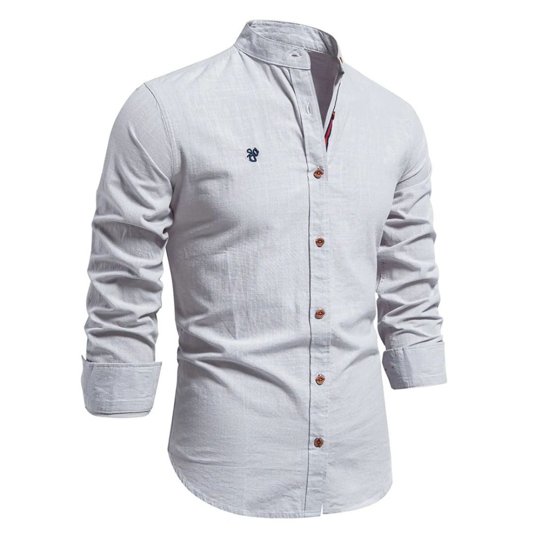 Camicia Coreana da Uomo Maniche Lunghe — foto 5