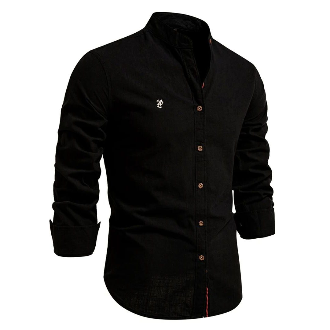 Camicia Coreana da Uomo Maniche Lunghe — foto 7