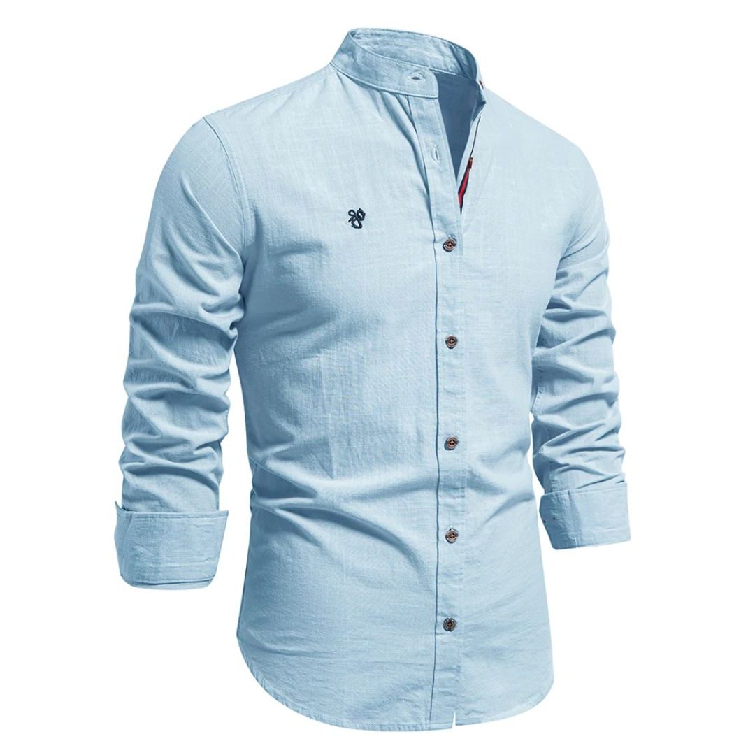 Camicia Coreana da Uomo Maniche Lunghe — foto 8