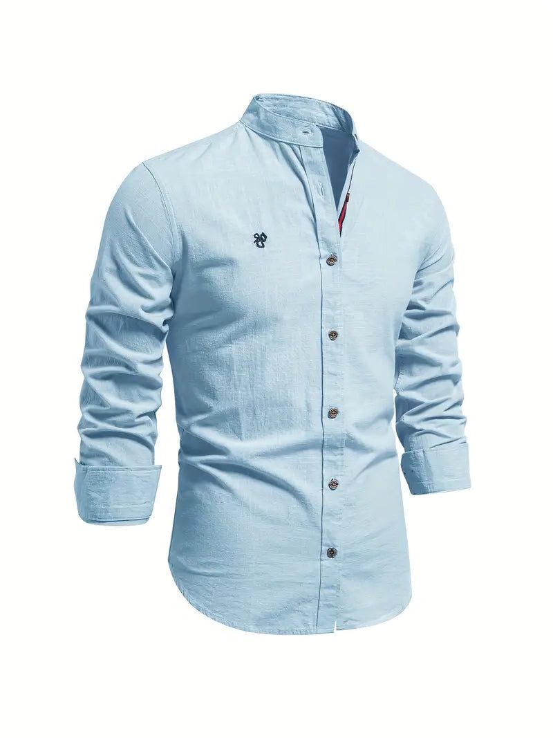 Camicia Primaverile da Uomo Coreana — foto 8