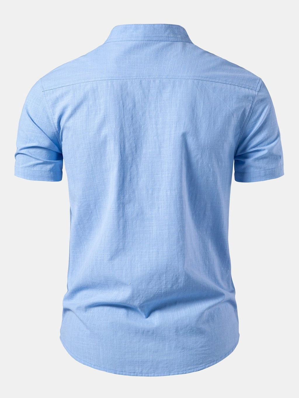 Camicia da Uomo con Collo Coreano Moderna — foto 2