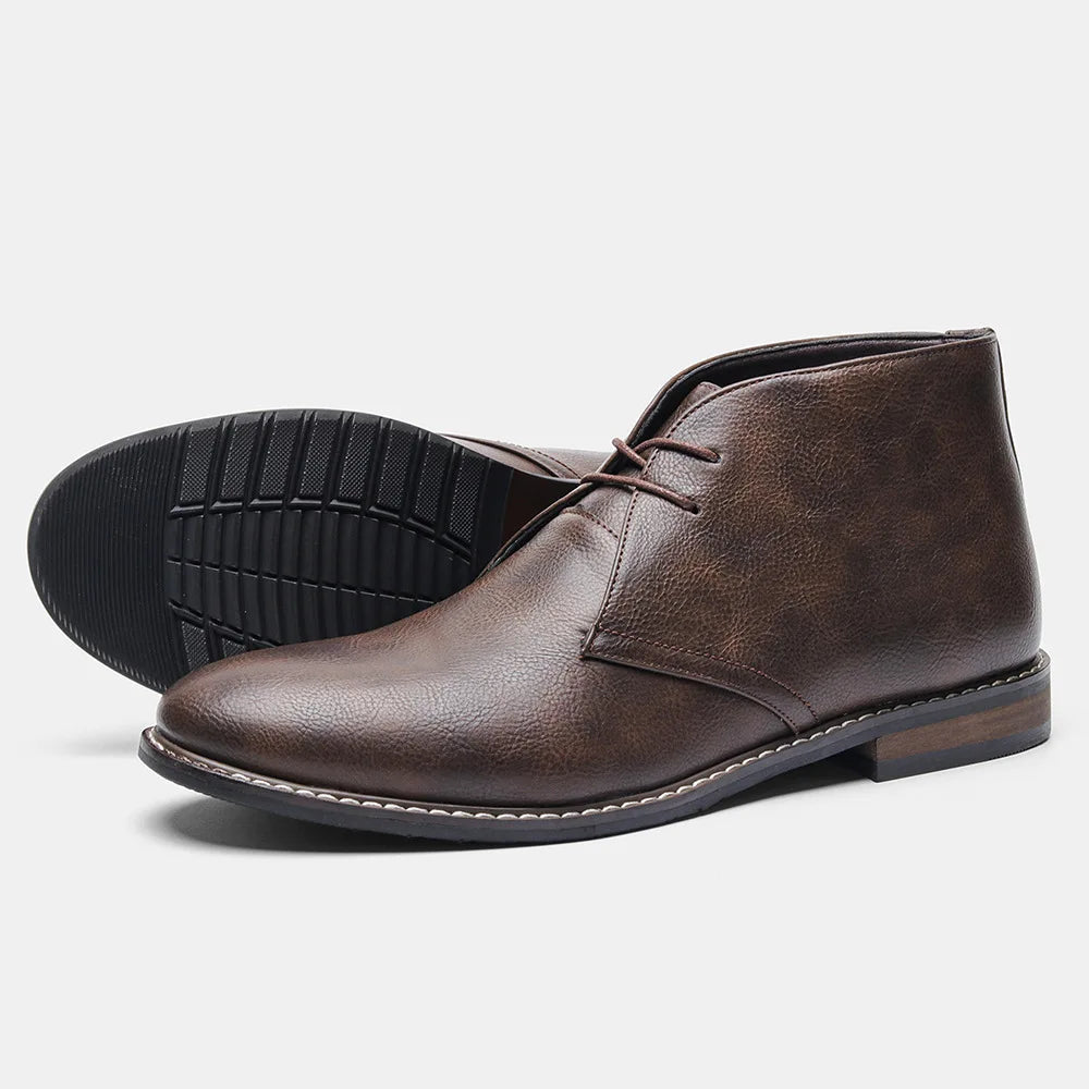 Stivaletti Chukka da Uomo in Pelle Classici — foto 7