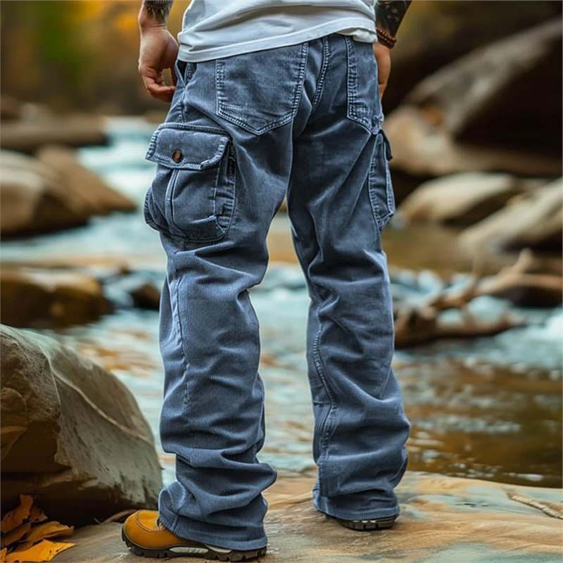 Jeans Cargo da Uomo a Gamba Dritta — foto 9