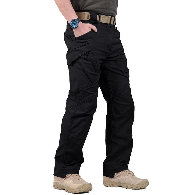 Pantaloni Cargo a Gamba Dritta da Uomo con Cintura — foto 5