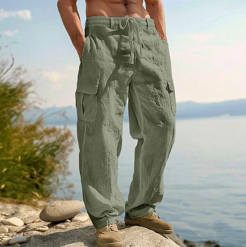 Pantaloni Cargo da Uomo a Gamba Dritta