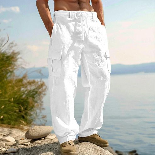 Pantaloni Cargo da Uomo a Gamba Dritta — foto 7