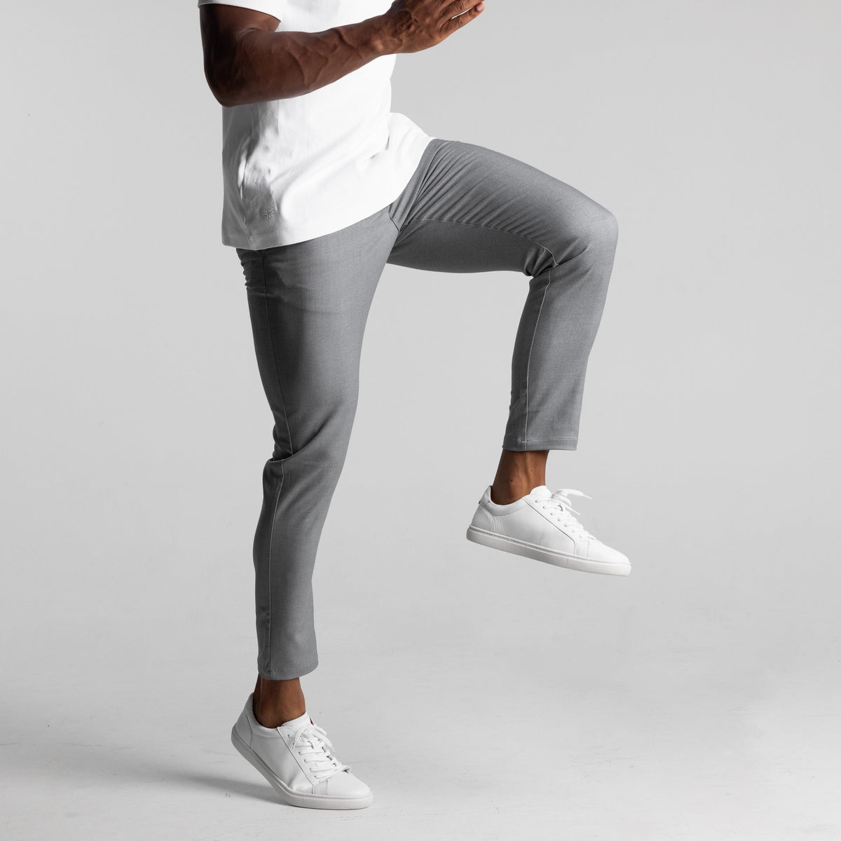 Pantaloni Chino Gamba Dritta da Uomo Caviglia Corta — foto 2
