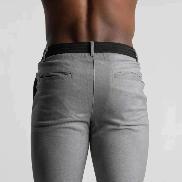 Pantaloni Chino Gamba Dritta da Uomo Caviglia Corta — foto 3