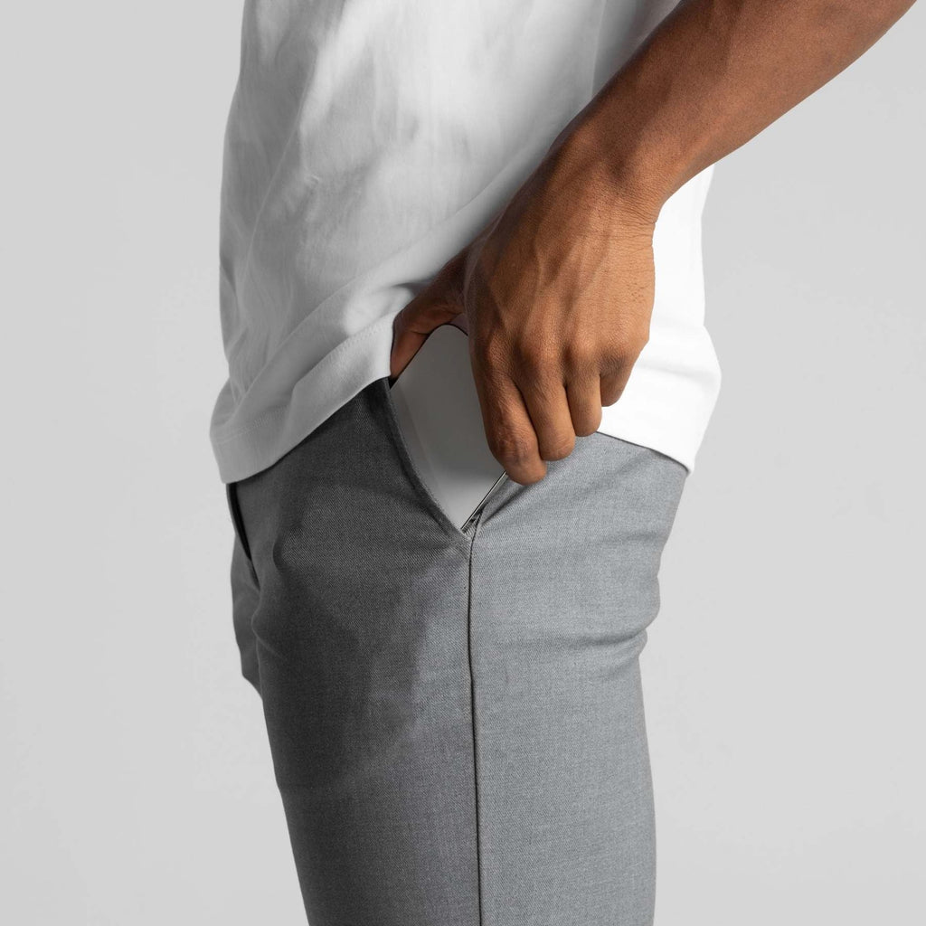 Pantaloni Chino Gamba Dritta da Uomo Caviglia Corta — foto 4