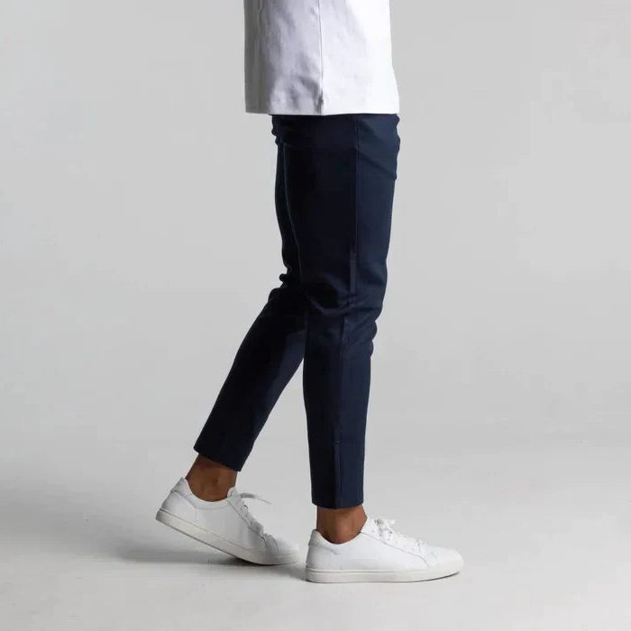 Pantaloni Chino Gamba Dritta da Uomo Caviglia Corta — foto 6