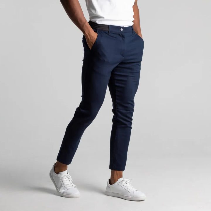 Pantaloni Chino Gamba Dritta da Uomo Caviglia Corta — foto 7