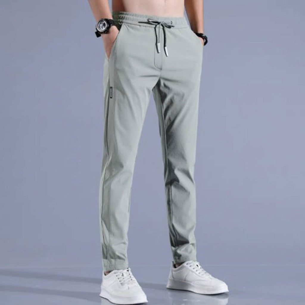 Pantaloni a Gamba Dritta da Uomo con Coulisse — foto 4