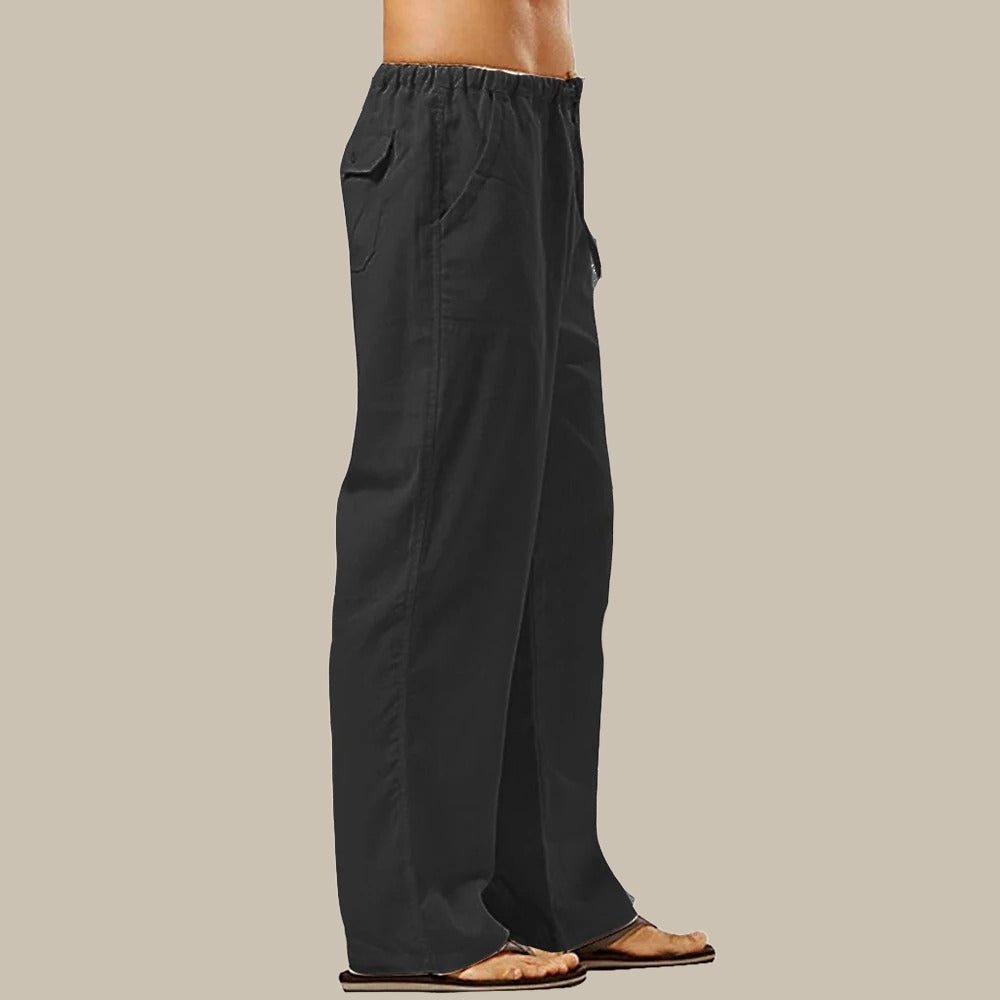 Pantaloni Cargo a Gamba Dritta da Uomo Tasche Laterali — foto 2