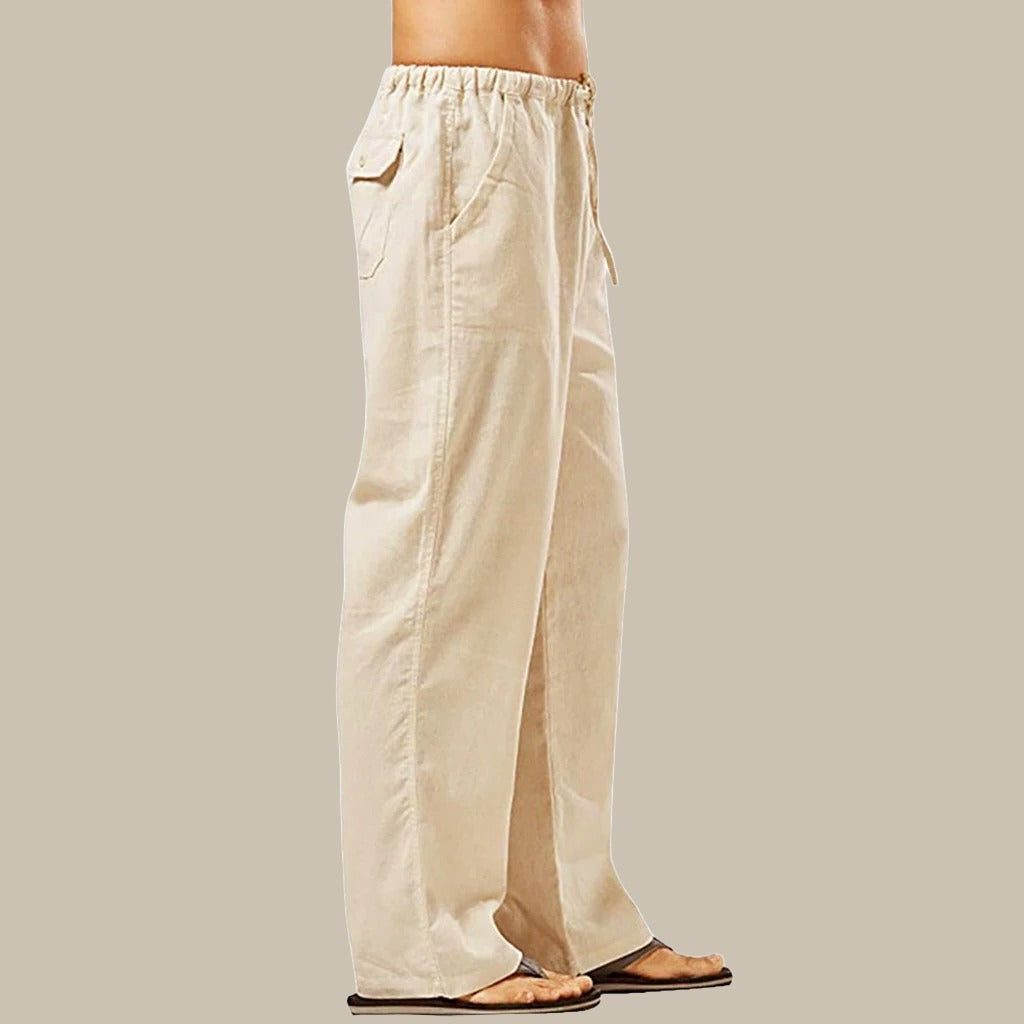 Pantaloni Cargo a Gamba Dritta da Uomo Tasche Laterali — foto 4