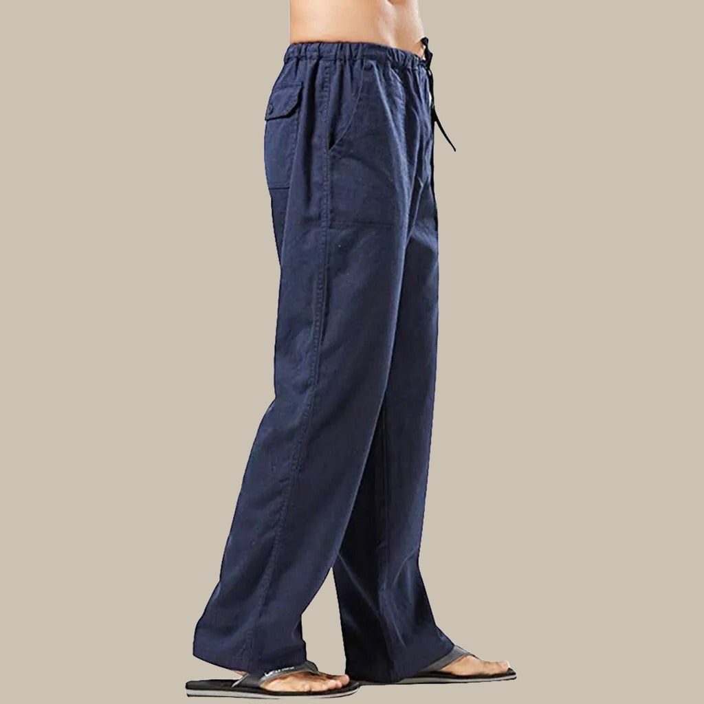 Pantaloni Cargo a Gamba Dritta da Uomo Tasche Laterali — foto 5