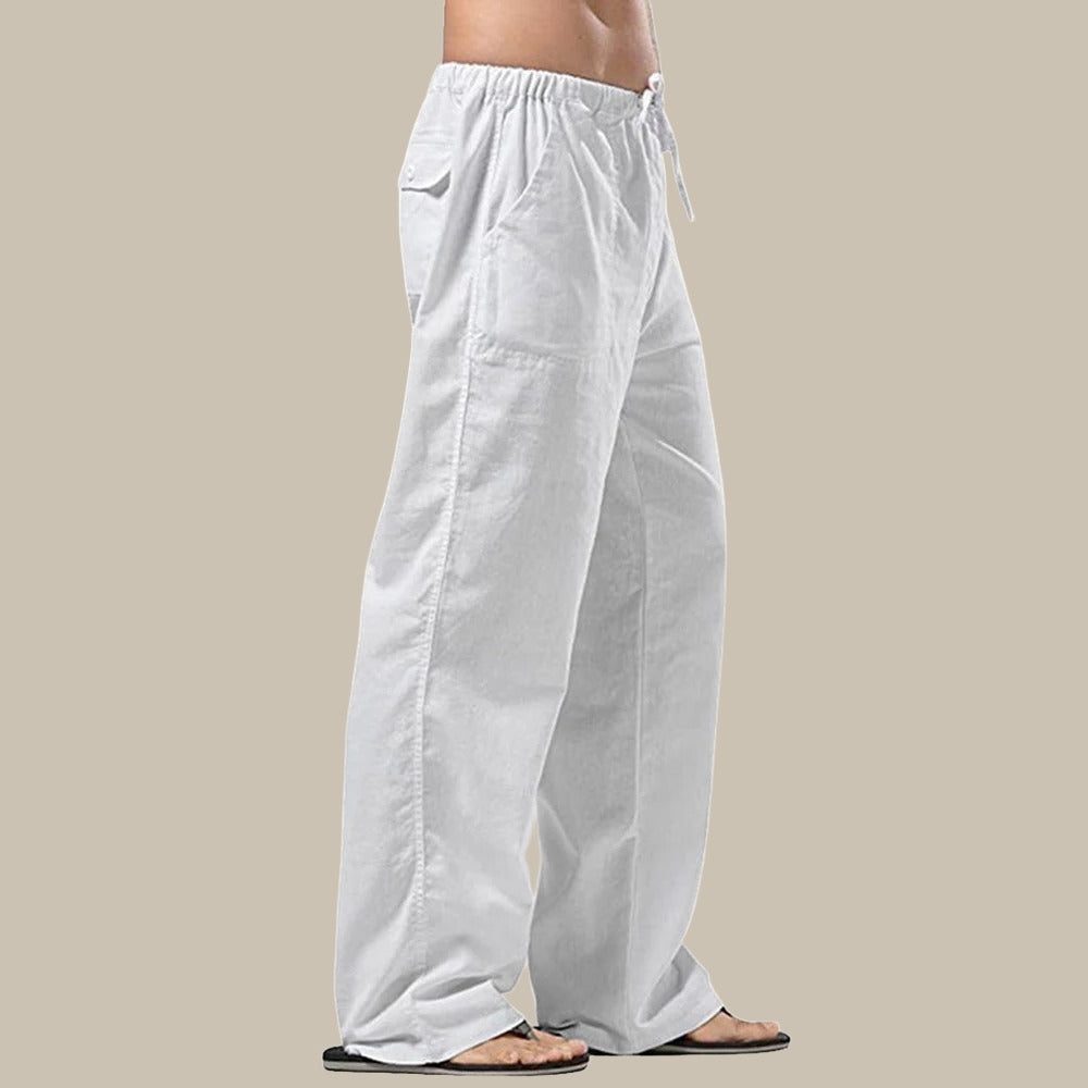 Pantaloni Cargo a Gamba Dritta da Uomo Tasche Laterali — foto 6