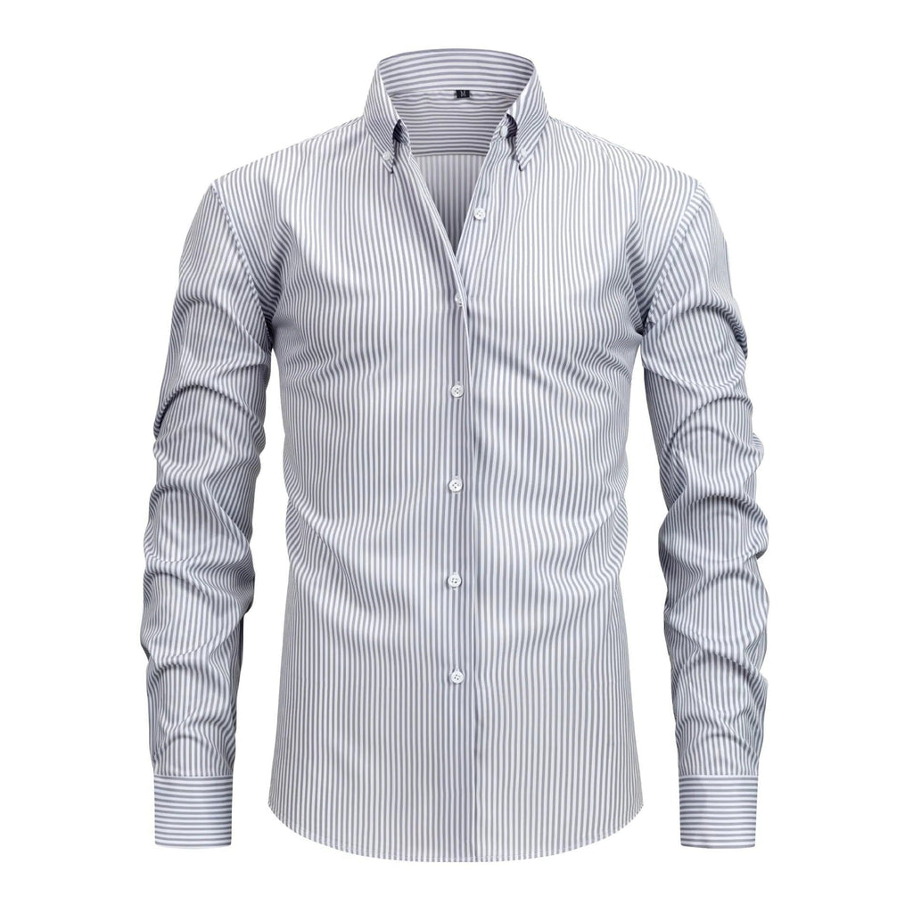 Camicia da Uomo a Righe Ufficio Curata — foto 2