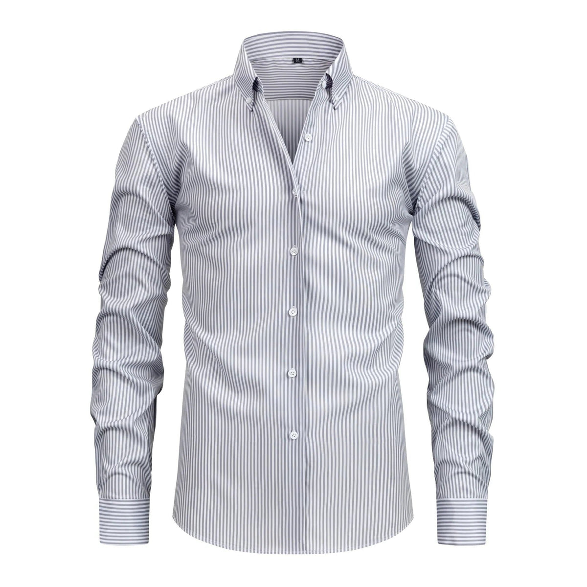 Camicia da Uomo a Righe Ufficio Curata — foto 2
