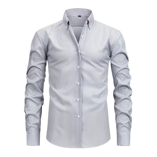 Camicia da Uomo a Righe Ufficio Curata — foto 2