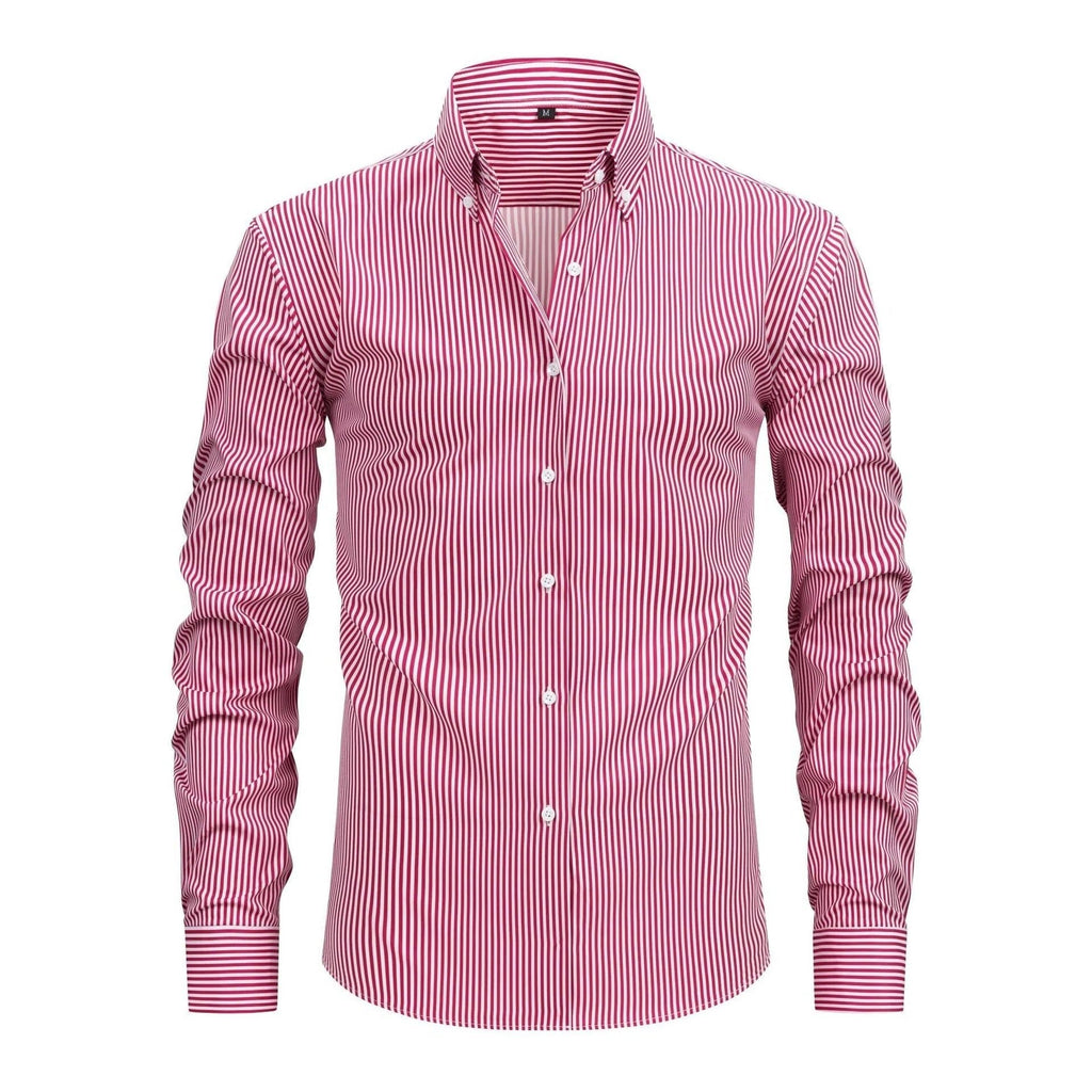 Camicia da Uomo a Righe Ufficio Curata — foto 3