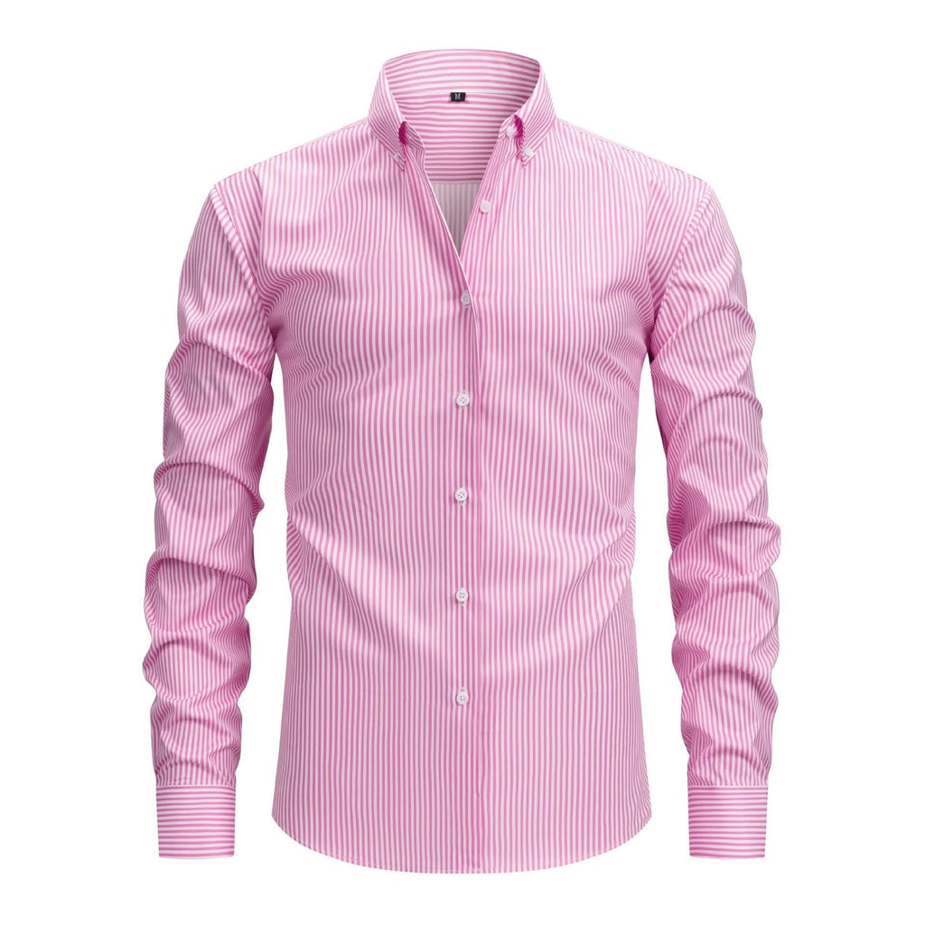 Camicia da Uomo a Righe Ufficio Curata — foto 4